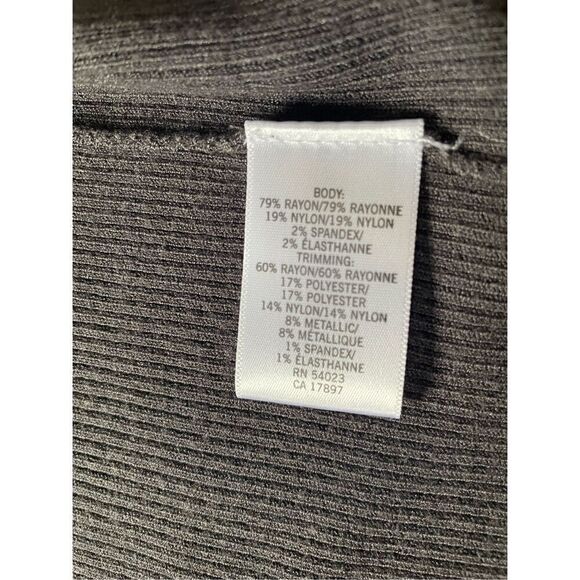NWT BANANA REPUBLIC Open Front Grey and Silver Women’s Cardigan XS - Picture 4 of 6